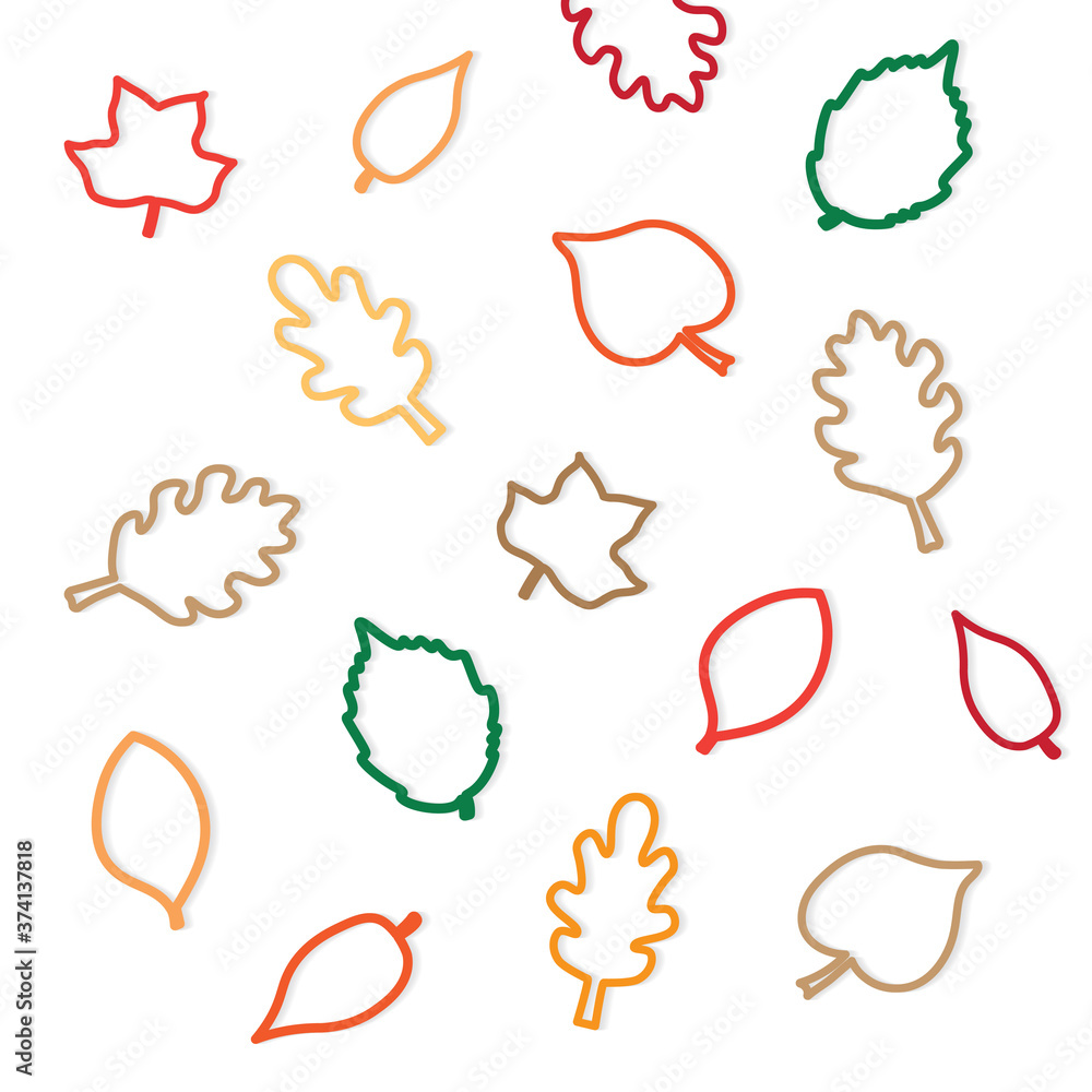 autumn leaves background- vector illustration autumn leaves background- vector illustration