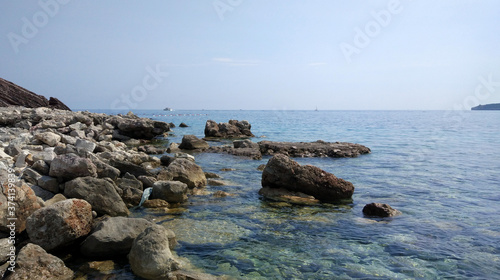 Rocks and sea in Budva