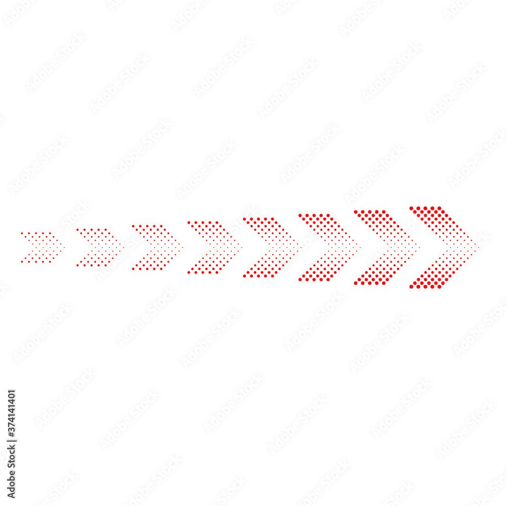sideways. dotted sign. Arrow element for your design.Striped direction. vector illustration sideways. dotted sign. Arrow element for your design.Striped direction. vector illustration