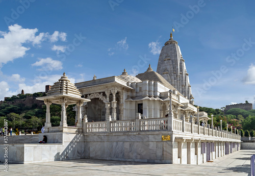 Birla Temple or Laxmi Narayan temple made of marble in Jaipur, Rajsthan. photo