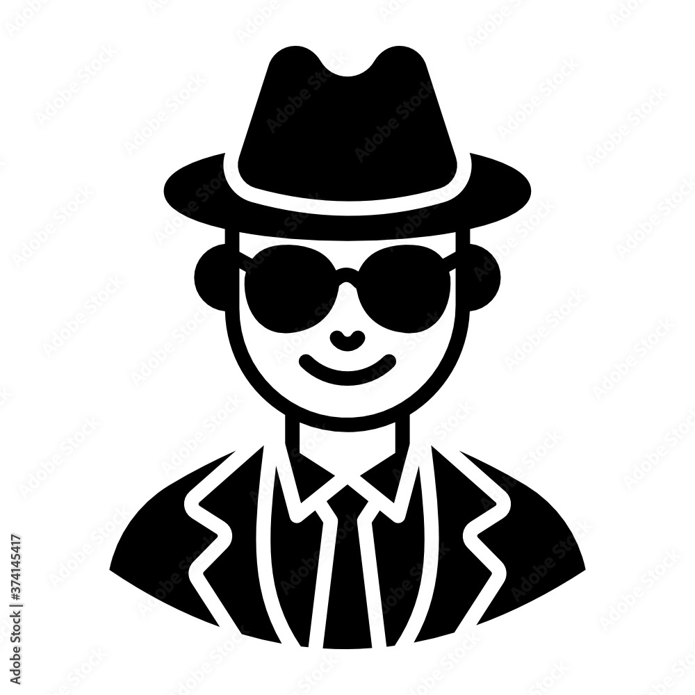 solid icon design of detective, spy concept
solid icon design of detective, spy concept
