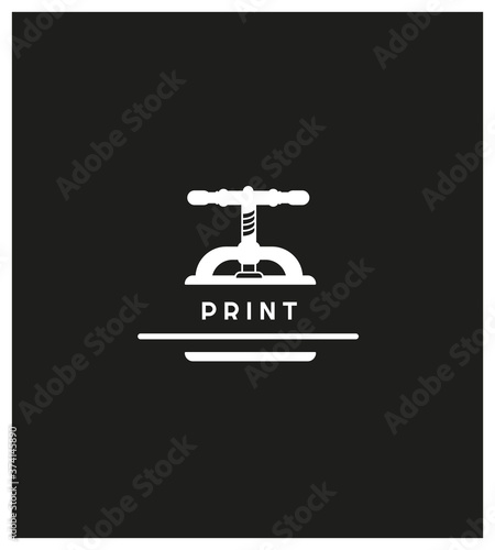 imprimeur, artisan, art, métier, logo, identité, graphisme, presse