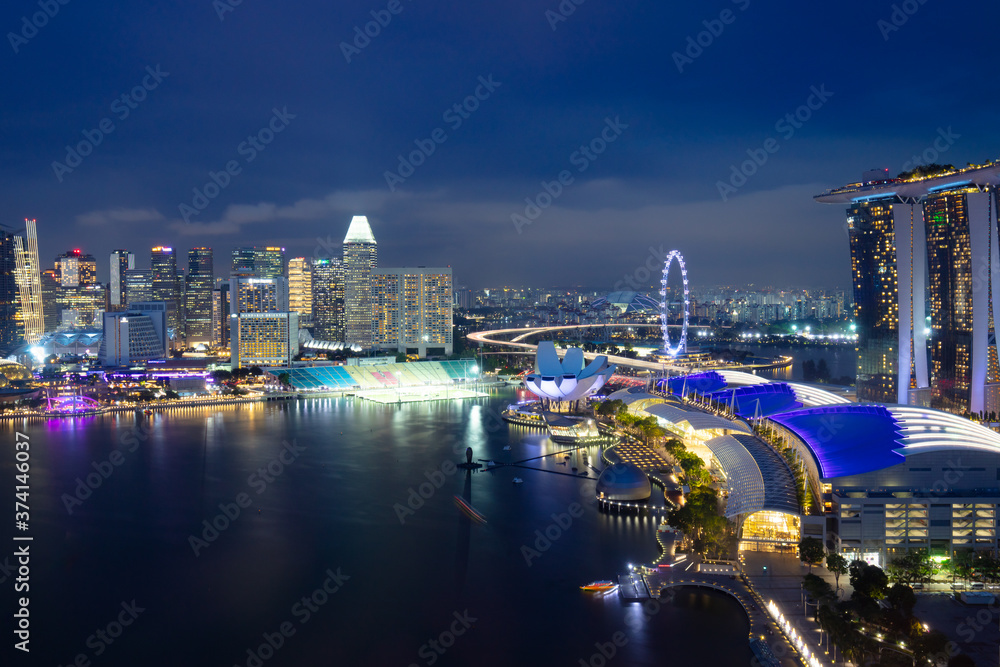 Singapore Urban Skyline from Central Area