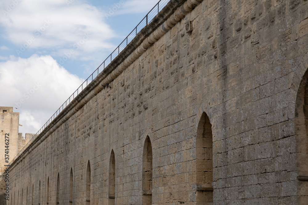 Old city wall in France