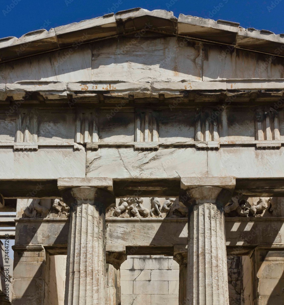 Temple of Hephaestus in the ancient Athens Agora Temple of Hephaestus in the ancient Athens Agora