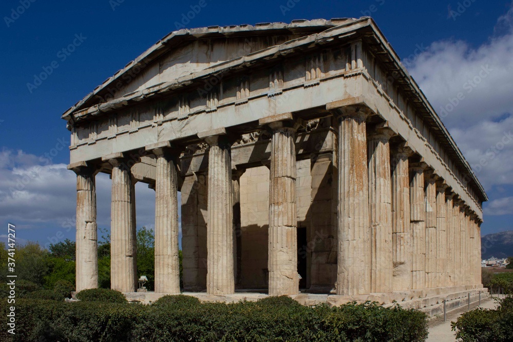 Temple of Hephaestus in the ancient Athens Agora