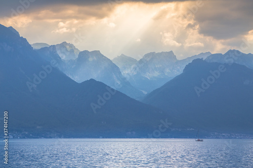 Geneva lake panorama, Switzerland