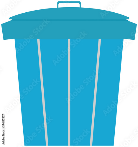 シンプルなゴミ箱のイラスト