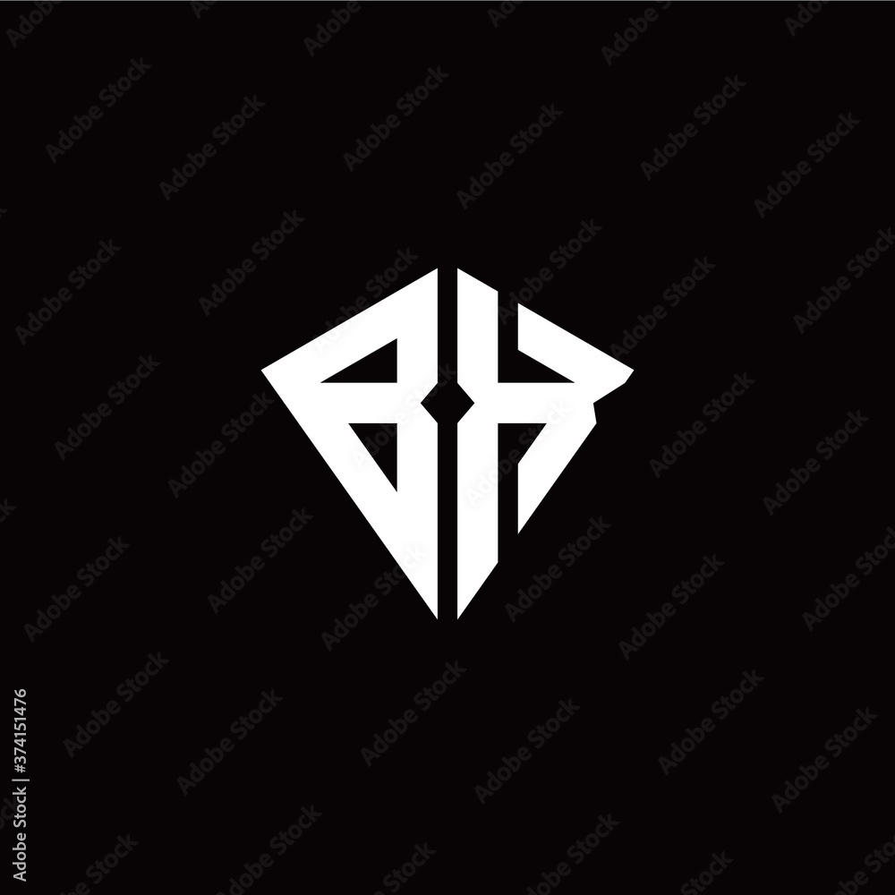 Initial B X letter with kite modern style logo template vector Initial B X letter with kite modern style logo template vector