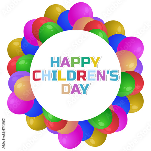 Flat Design Illustration Of World Children's Day Templates, Design Suitable For Posters, Backgrounds, Greeting Cards, World Children's Day Themed
