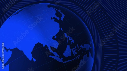 Amazing 3d globe for world breaking news concept