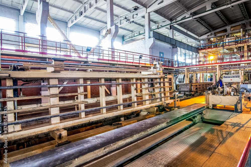 Production of aerated concrete blocks Production of aerated concrete blocks