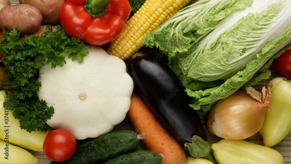 Harvesting. Healthy Eating. Ripe vegetables, top view. Harvesting. Healthy Eating. Ripe vegetables, top view.