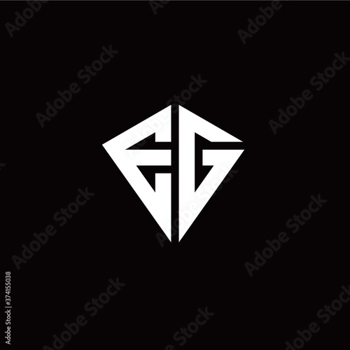 Initial E G letter with kite modern style logo template vector Free Download Initial E G letter with kite modern style logo template vector - GFXLoad