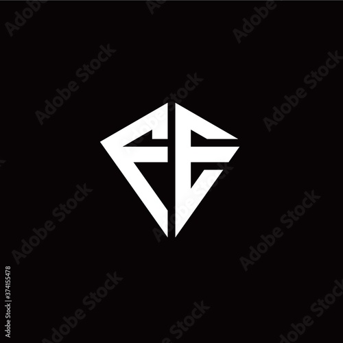 Free Download Initial F E letter with kite modern style logo template vector - GFXLoad