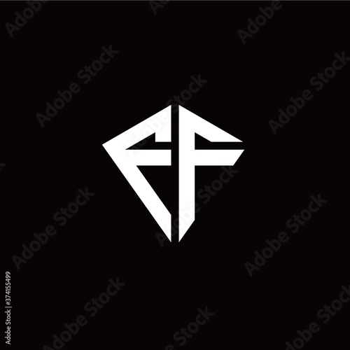 Free Download Initial F F letter with kite modern style logo template vector - GFXLoad