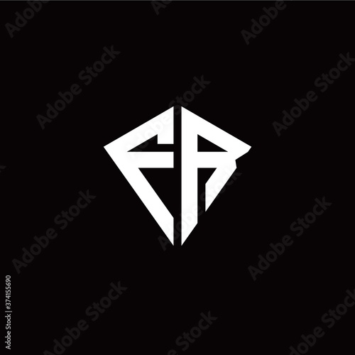 Free Download Initial F R letter with kite modern style logo template vector - GFXLoad
