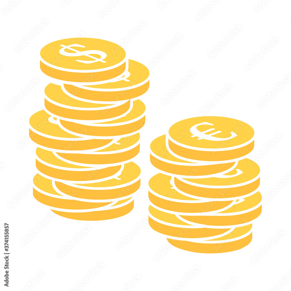 Icon Of Stack Of Coins Icon Of Stack Of Coins