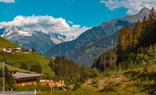 Beautiful alpine view near Tux, Tyrol, Austria