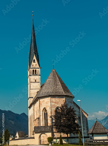 Beautiful church at Saint Leonhard, Tyrol, Austria