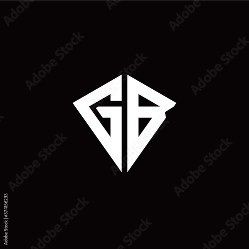 Free Download Initial G B letter with kite modern style logo template vector - GFXLoad
