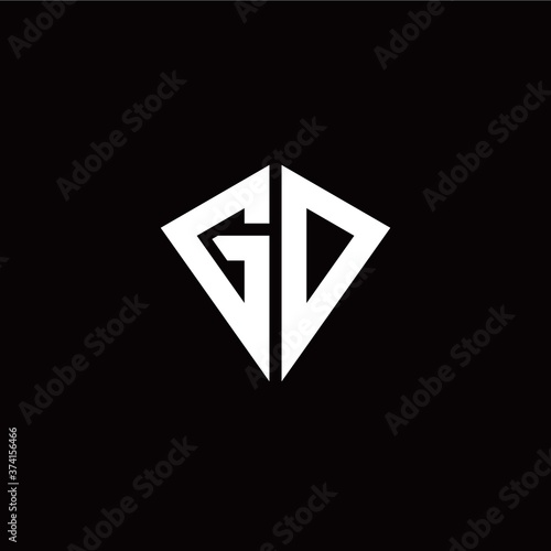 Free Download Initial G O letter with kite modern style logo template vector - GFXLoad