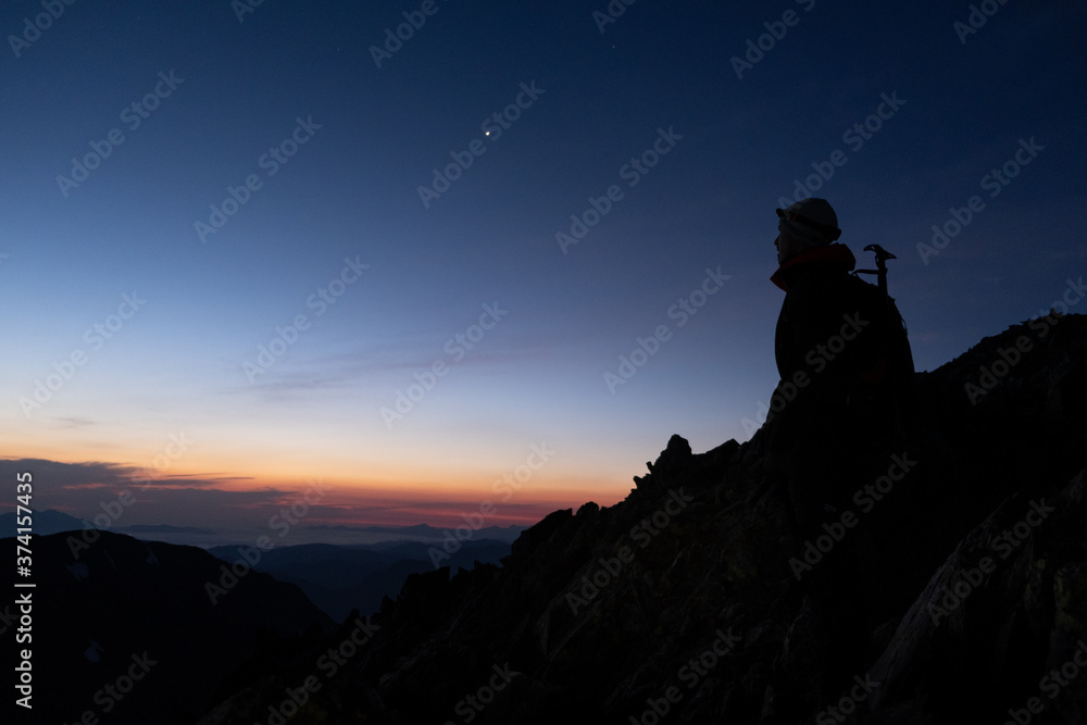 Epic and colorful sunrise in the top of Catalonia, la Pica d'Estats