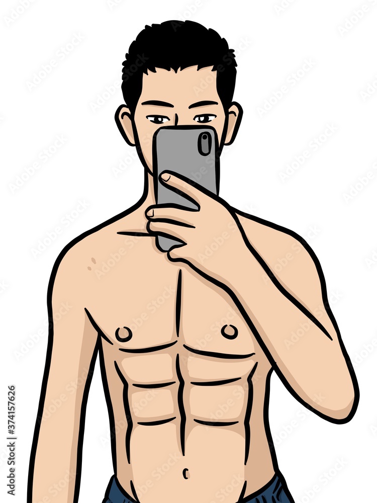 cartoon cute man on white background cartoon cute man on white background