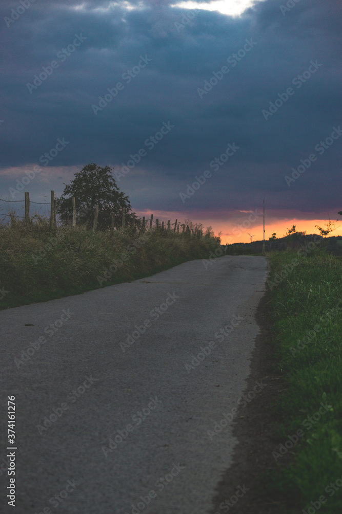 Road to the sunset