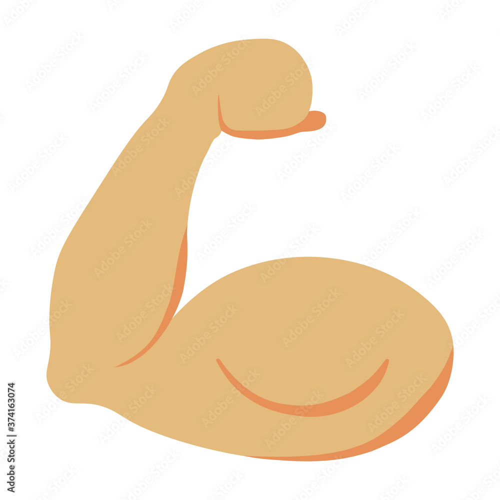 Isolated muscle arm health life style icon- Vector Isolated muscle arm health life style icon- Vector