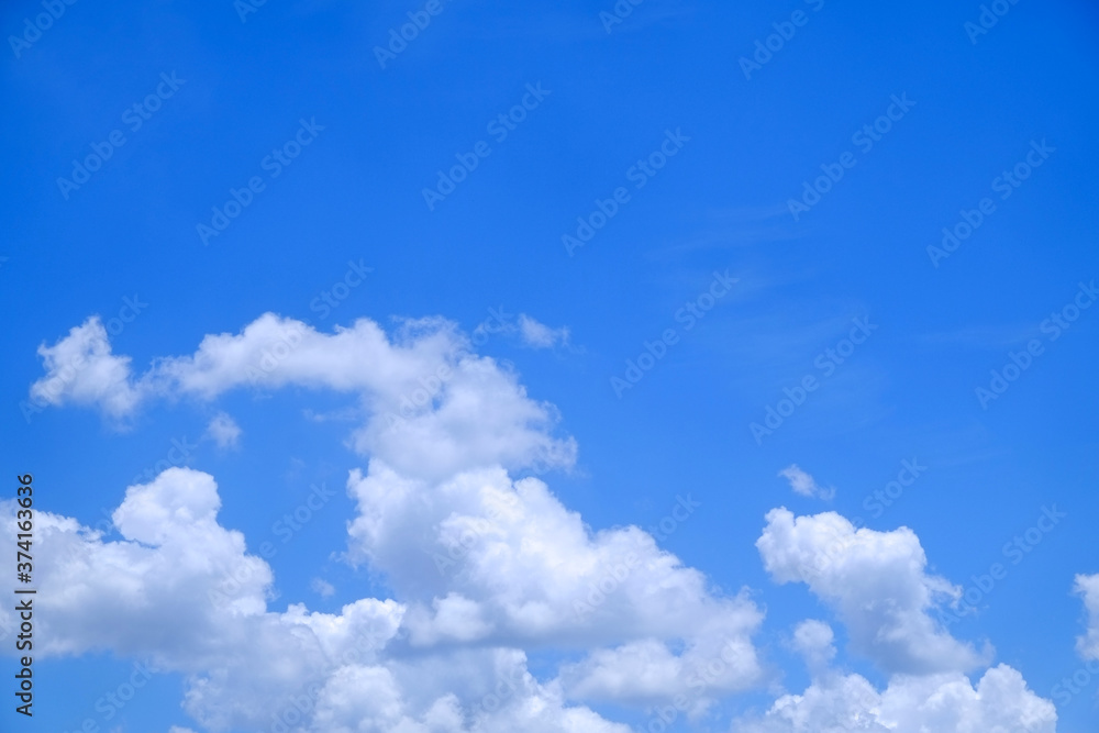 Blue sky with clouds background Blue sky with clouds background