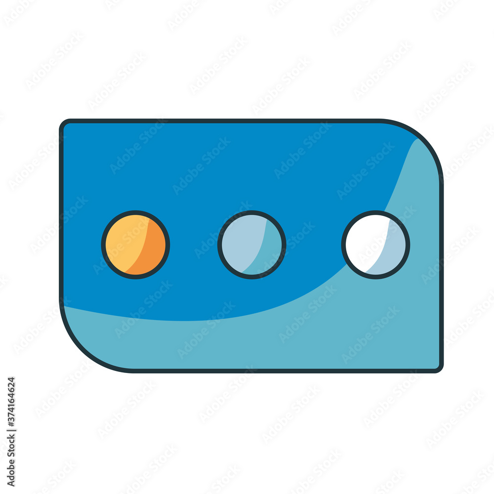 Isolated chat university tools study icon - Vector Isolated chat university tools study icon - Vector