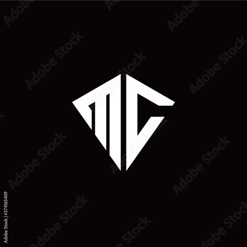 Free Download Initial M C letter with kite modern style logo template vector - GFXLoad