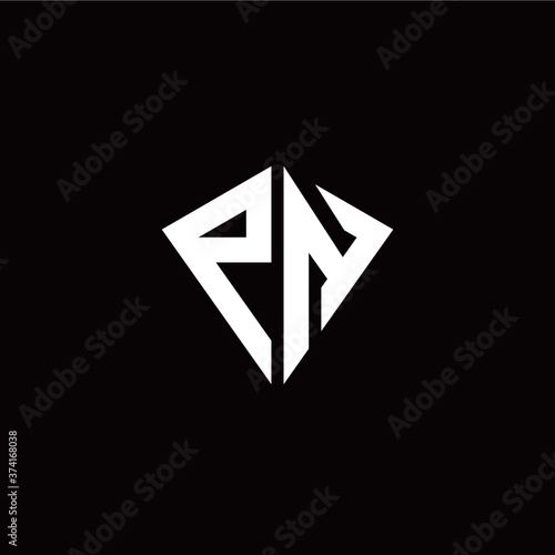 Free Download Initial P N letter with kite modern style logo template vector - GFXLoad