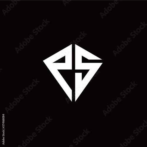 Free Download Initial P S letter with kite modern style logo template vector - GFXLoad