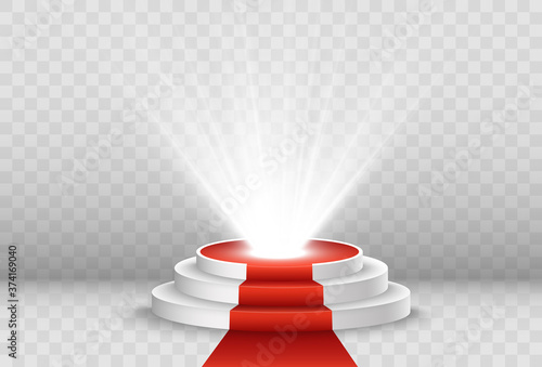 
Vector illustration for award winners. Pedestal or platform for honoring prize winners.