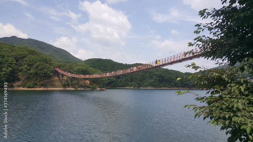 Fototapeta premium bridge over the river