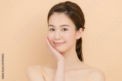 skin care Japanese woman.