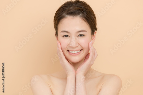 skin care,Japanese woman.