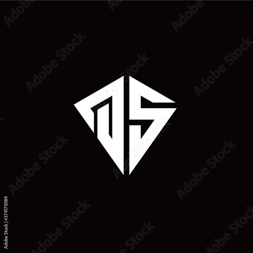 Free Download Initial Q S letter with kite modern style logo template vector - GFXLoad