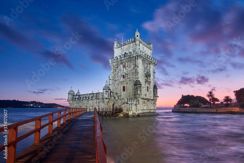 Atardecer en la Torre de Belem