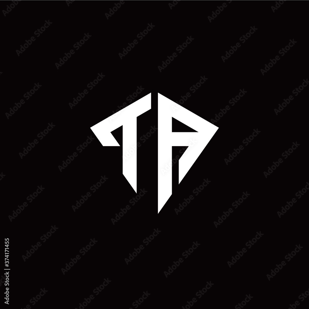Initial T A letter with kite modern style logo template vector Initial T A letter with kite modern style logo template vector