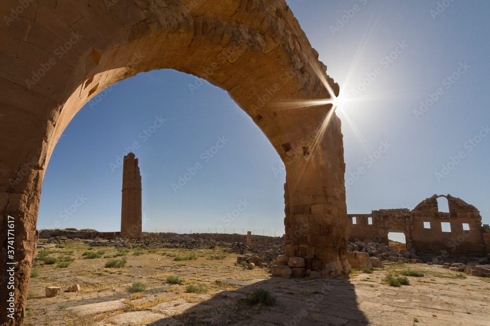 Ruins of the ancient city of Harran in upper mesopotamia, near the province of Sanliurfa in Turkey.