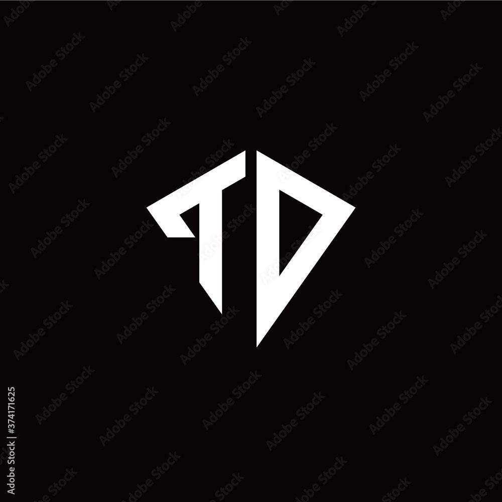 Initial T O letter with kite modern style logo template vector Initial T O letter with kite modern style logo template vector