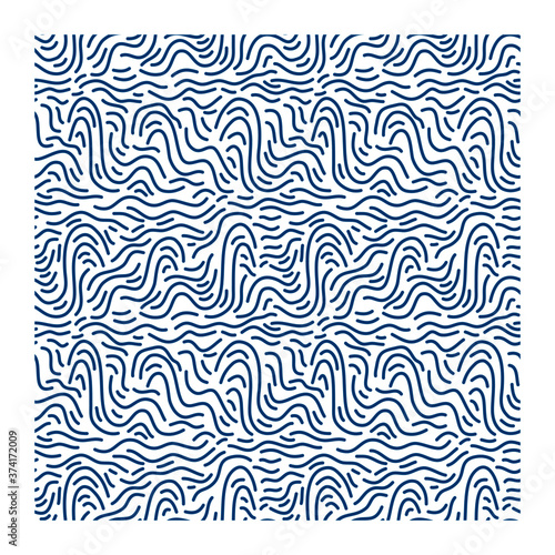 Seamless pattern with ink waves. 