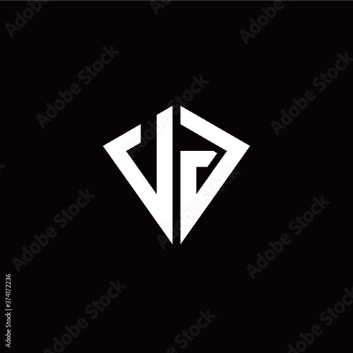 Free Download Initial V J letter with kite modern style logo template vector - GFXLoad