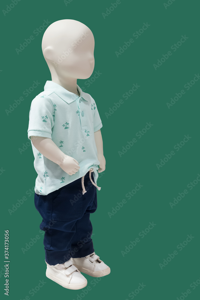Full length child mannequin.