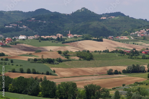 Views of the Lower Monferrato hills in Piedmont.
