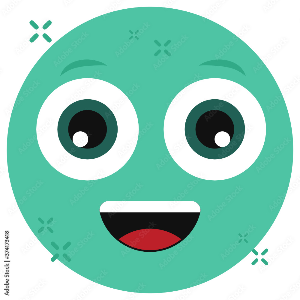 Slightly happy icon, facial expression concept Slightly happy icon, facial expression concept