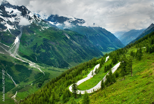 Alpine swiss mountains grand landscape